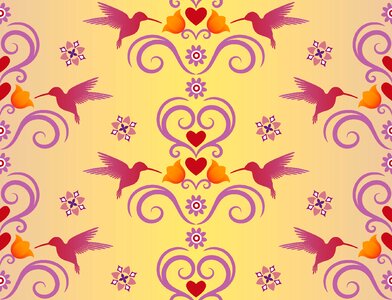 Hummingbirds flower spring