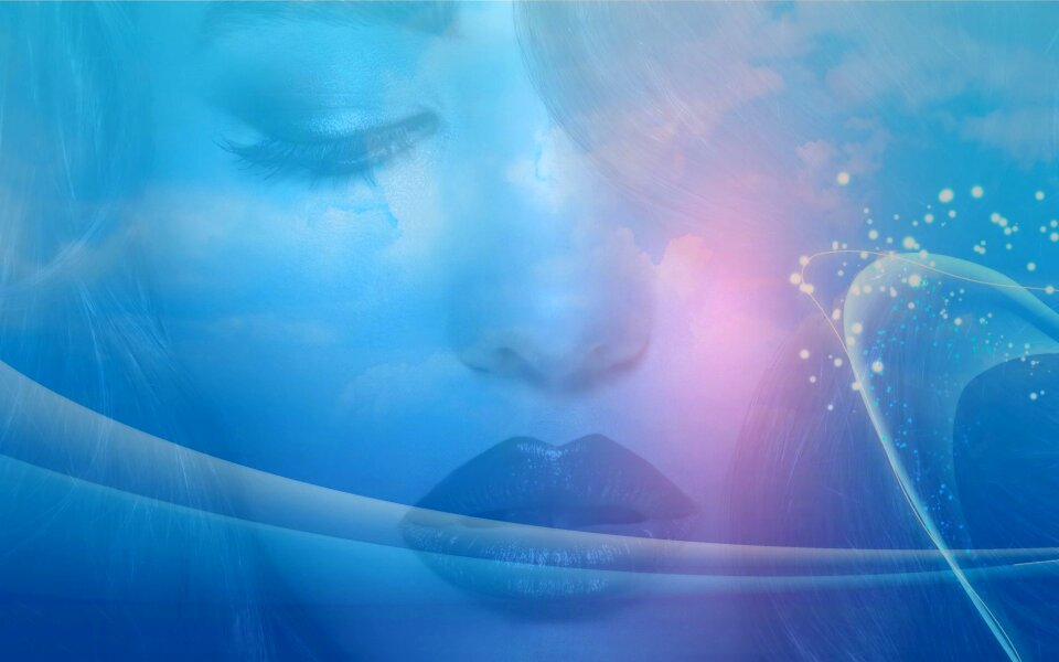 Beauty background photomontage