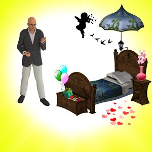 Bedroom room man