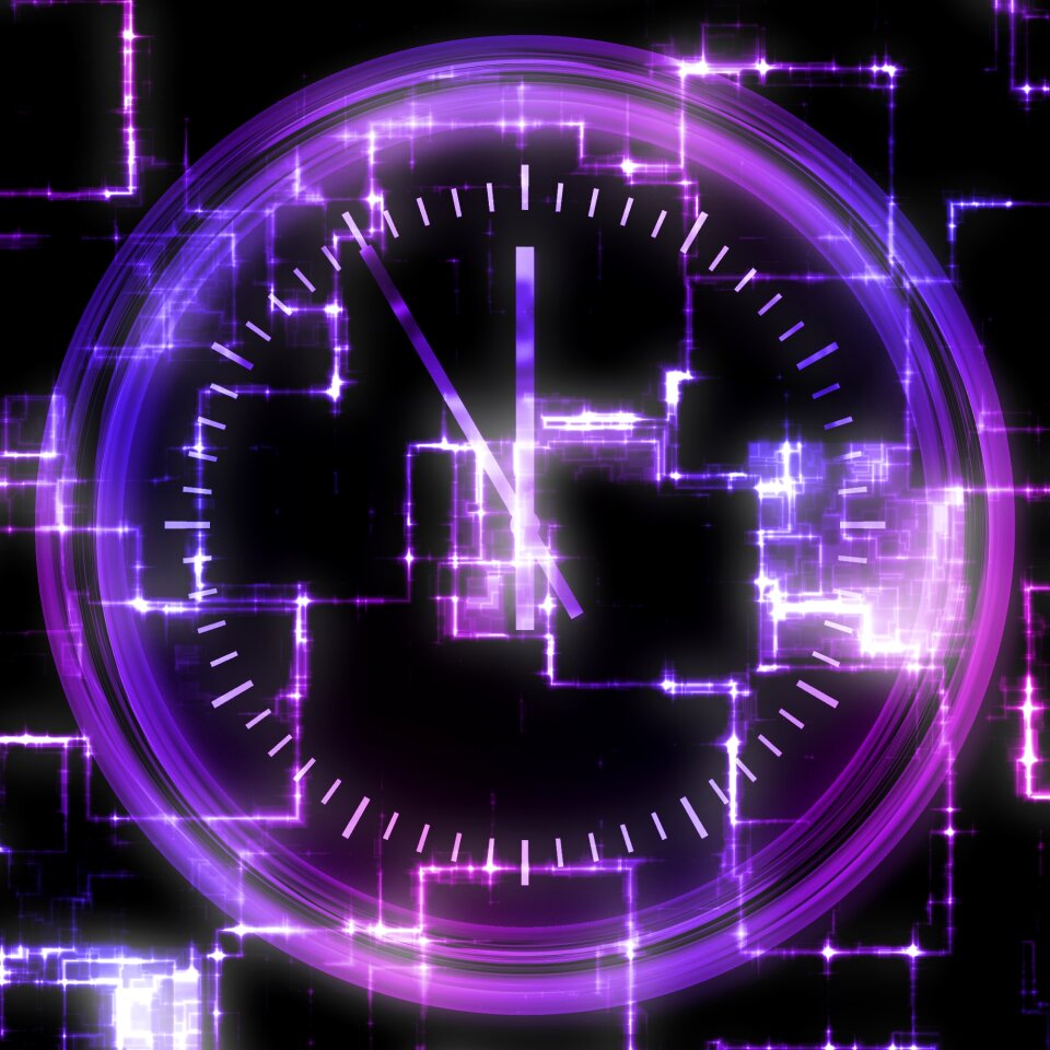 Futuristic electronic lilac time