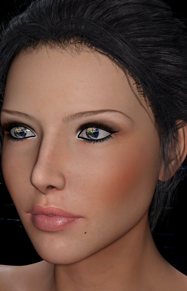 Pupil view woman