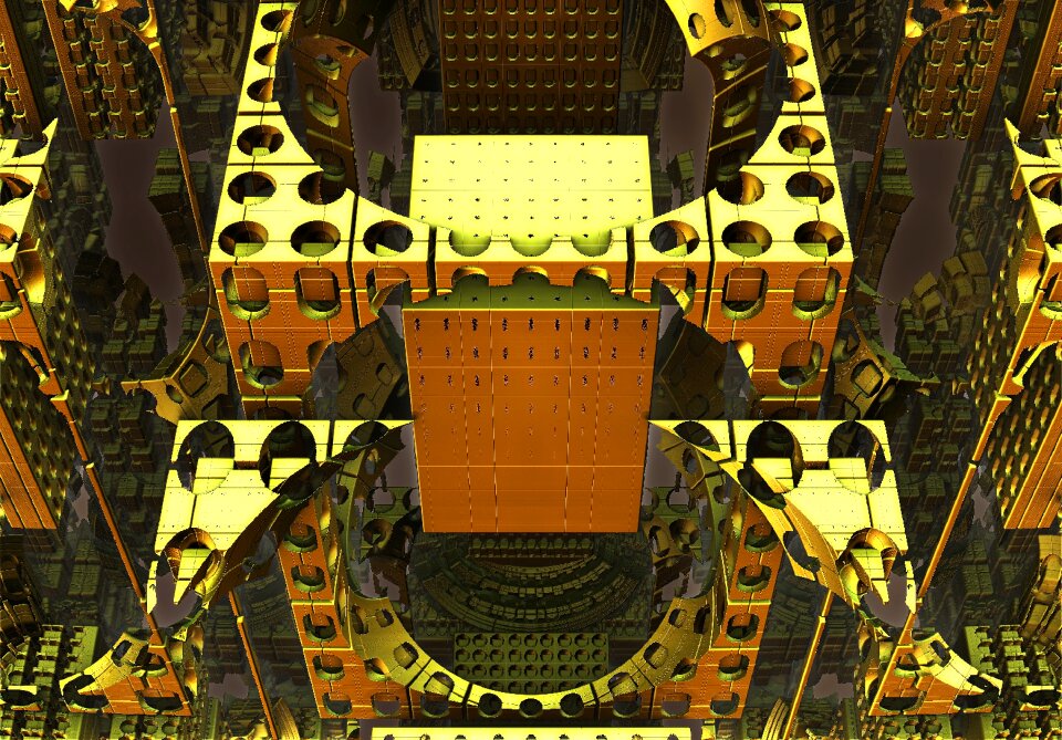 Golden golden infinite mechanism steampunk