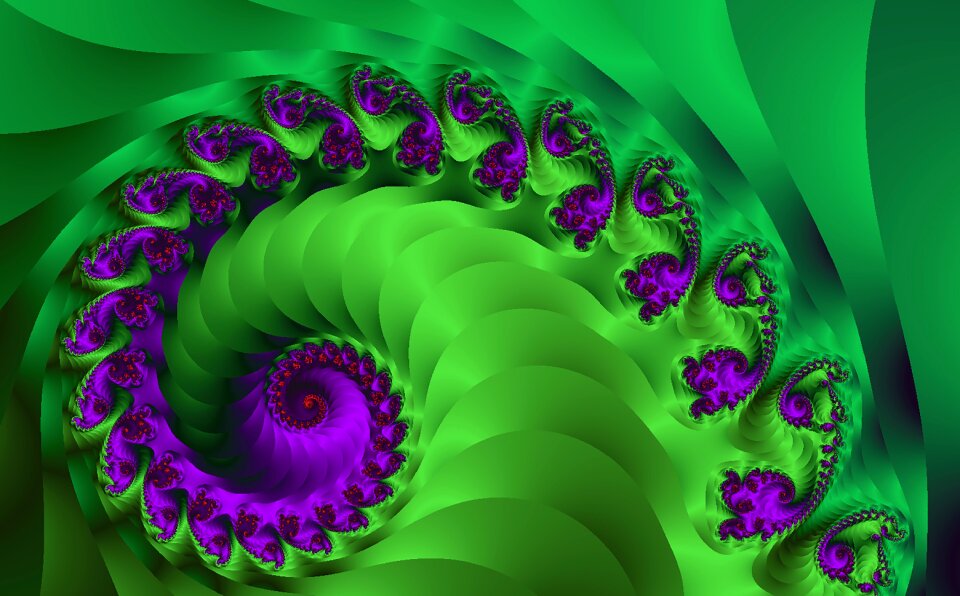 Fantasy abstract green abstract
