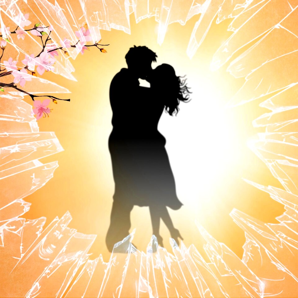 Kissing in love love
