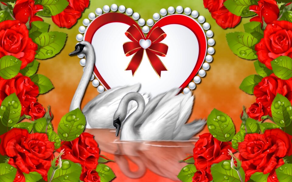 Embellishment background red