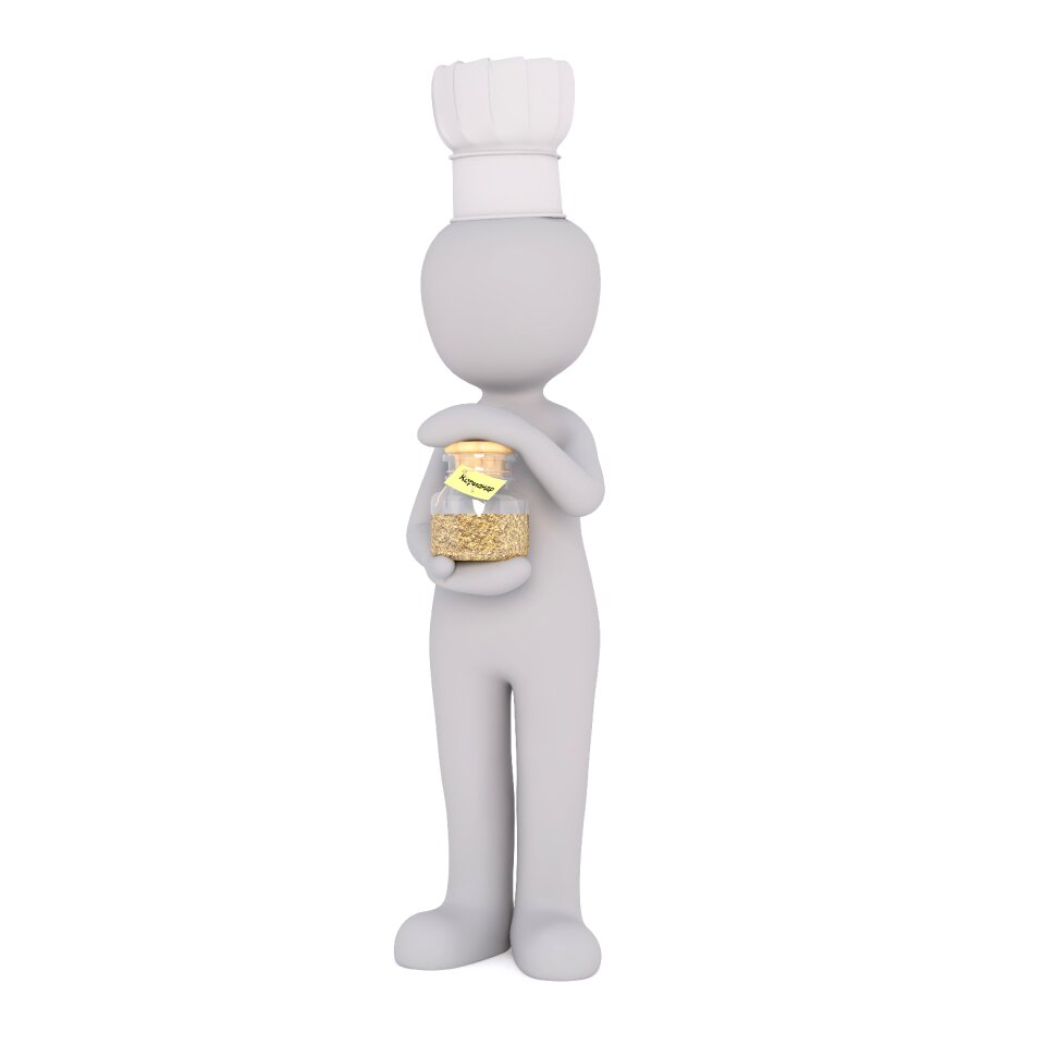 Kitchen white male 3d model