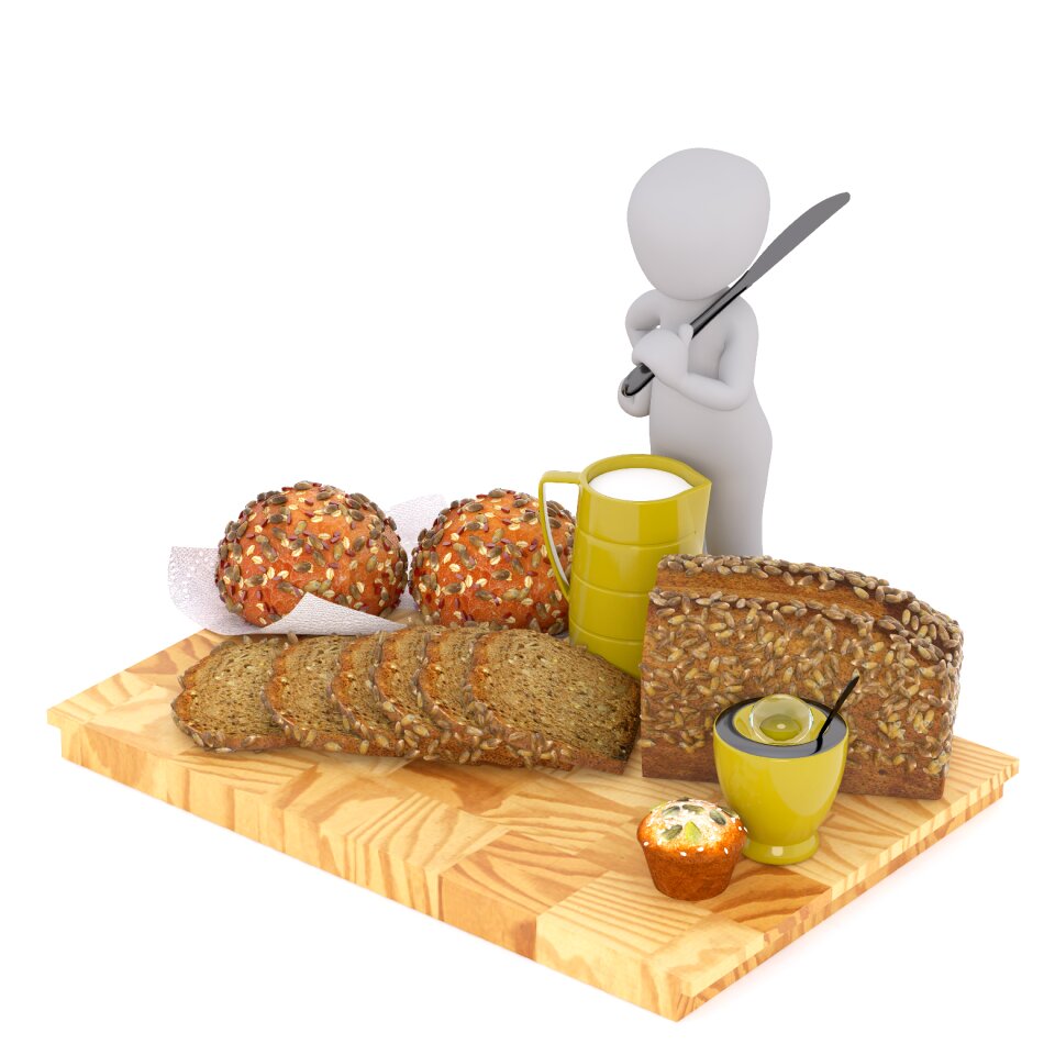Eat white male 3d model