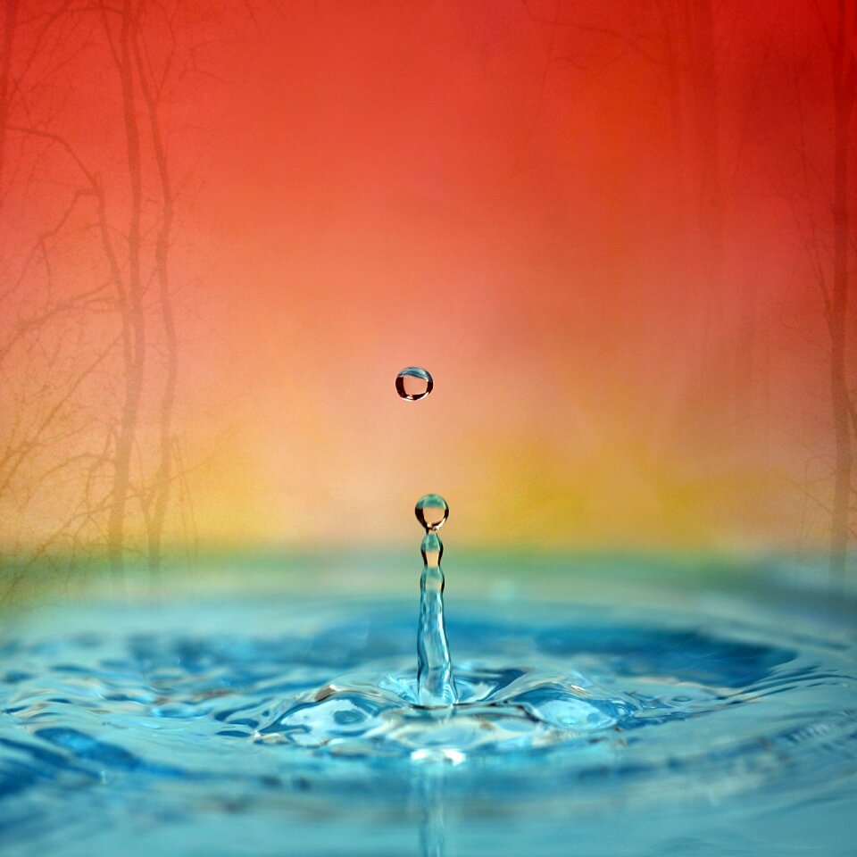 Drop of water water splashes Free illustrations