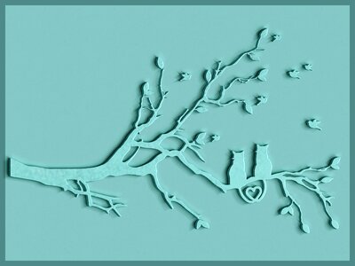Carved background graphic