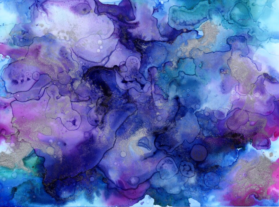 Blue purple abstract
