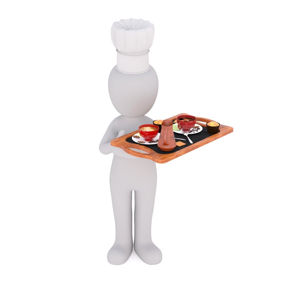 Eat white male 3d model