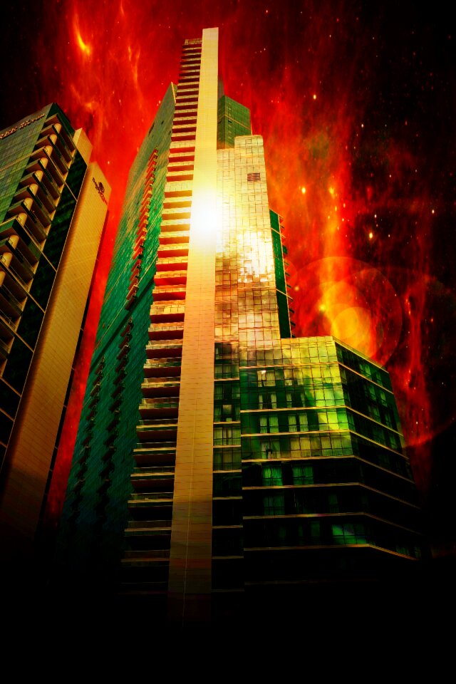 Building skyline skyscrapers