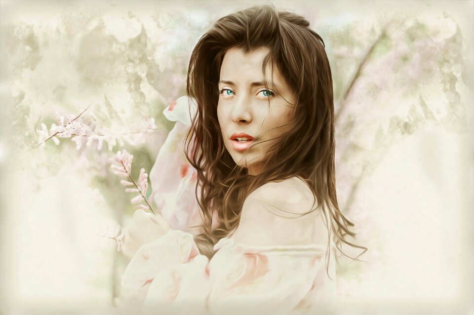 Beauty portrait model