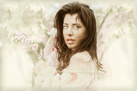 Beauty portrait model
