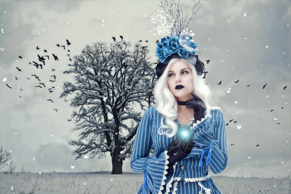 Beauty gothic beauty woman