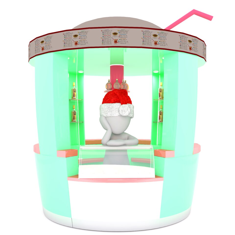 Christmas santa hat full body