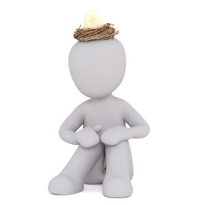 White male 3d model isolated