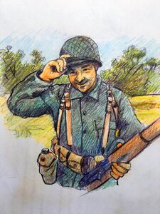 Ww2 soldier Free illustrations