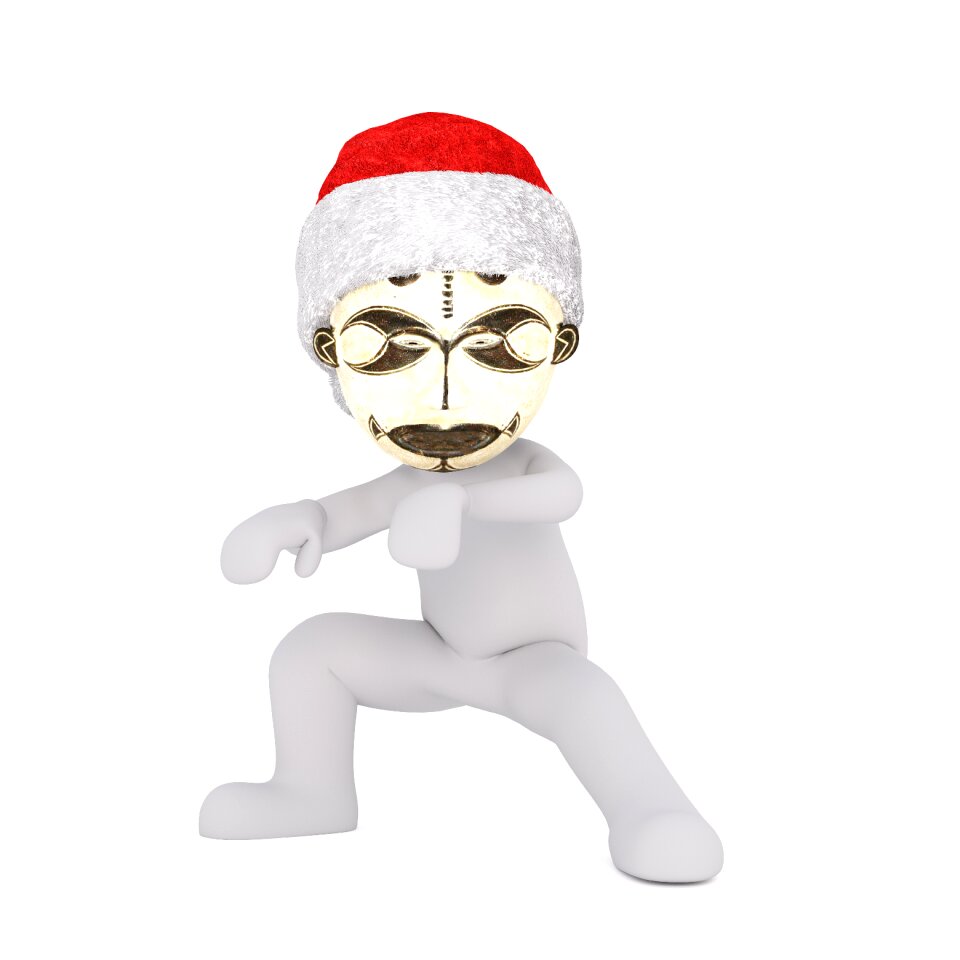 Christmas santa hat full body