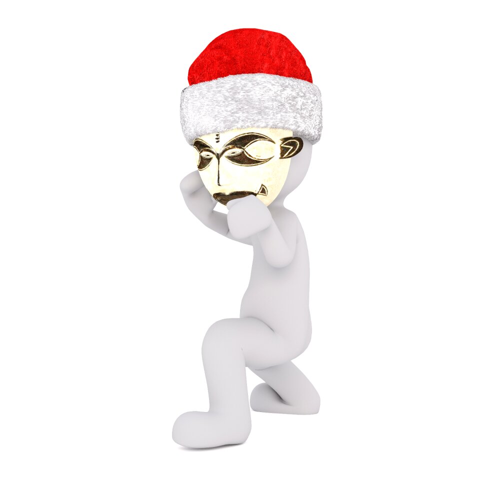 Christmas santa hat full body