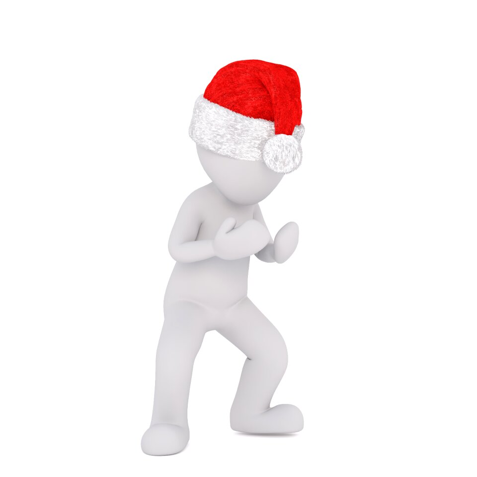 Christmas santa hat full body
