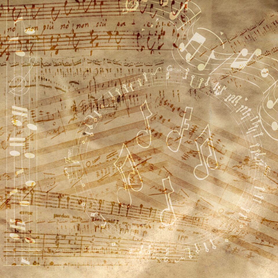 Scrapbook music decorative