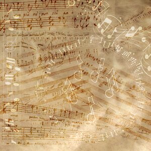 Scrapbook music decorative