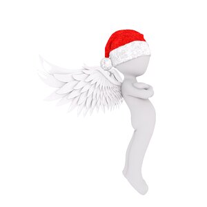 Santa hat 3d model figure