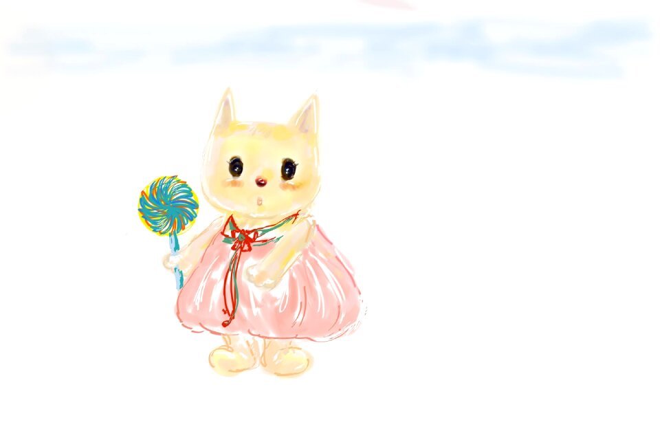 Animal kitten candy Free illustrations