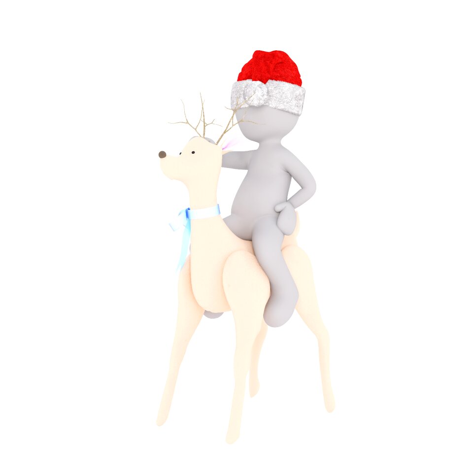Santa hat 3d model figure