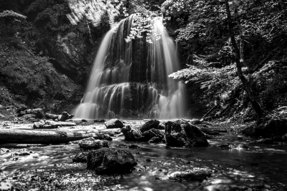 Nature landscape waterfalls
