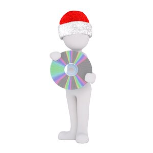 Santa hat 3d model figure