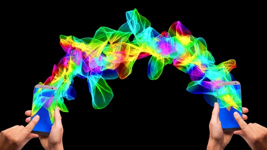 Tablet particles wave