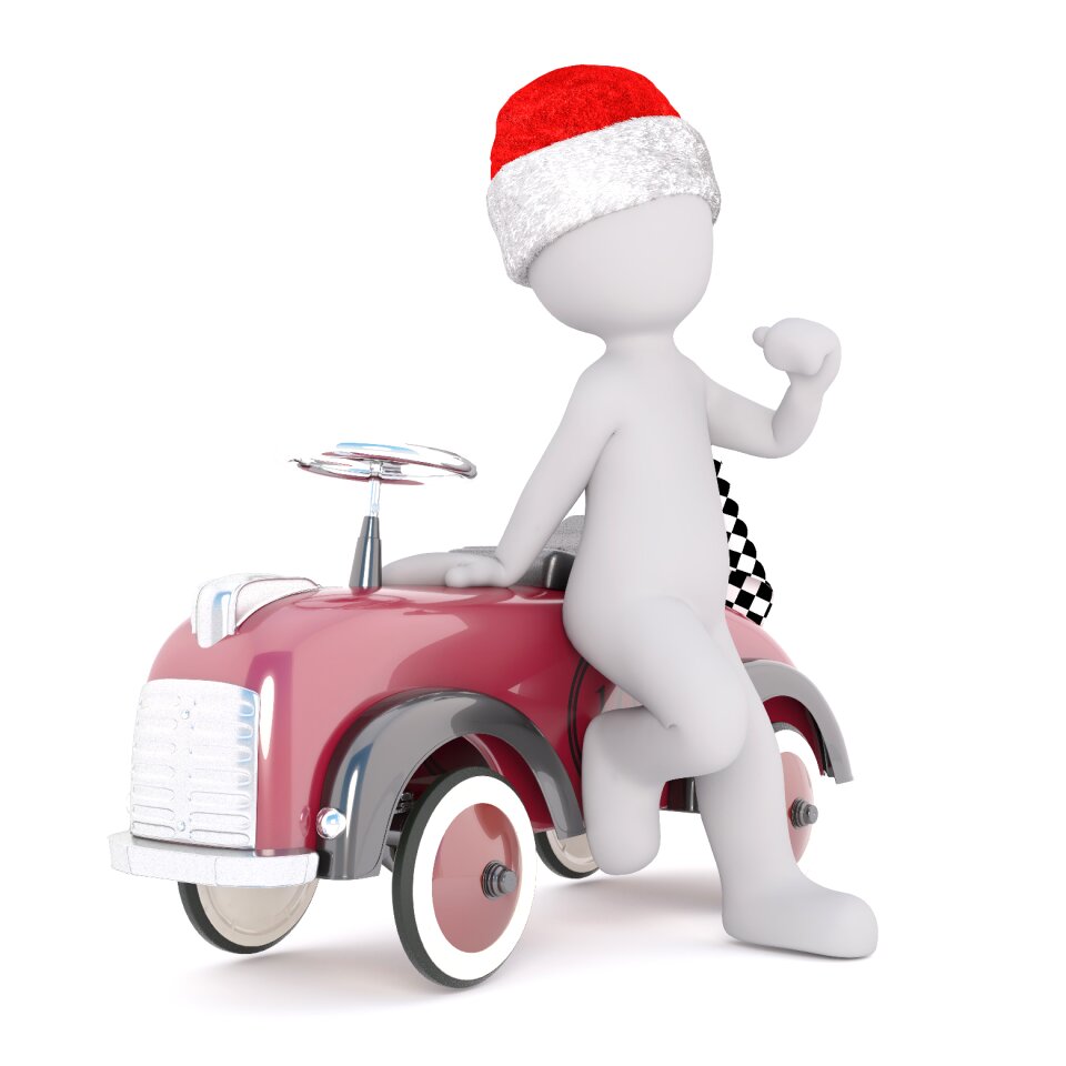 Santa hat 3d model figure