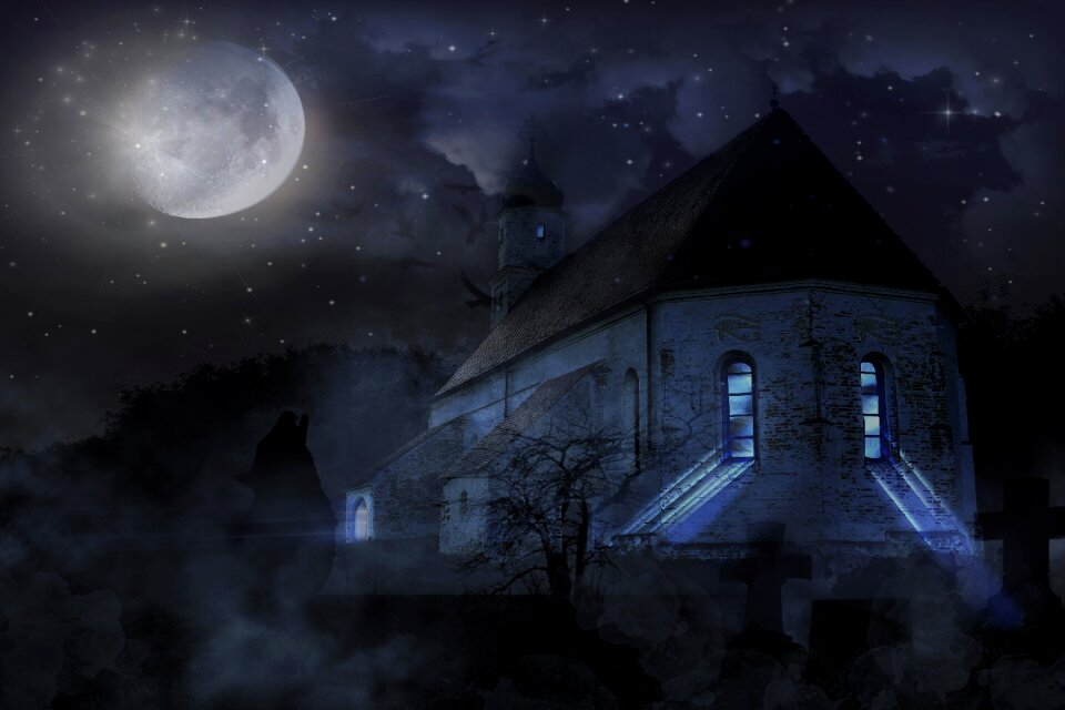 Building moon cemetery