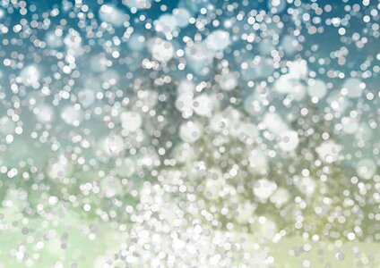 Bokeh lights snow