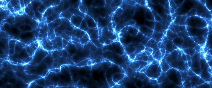 Electricity wave blue banner