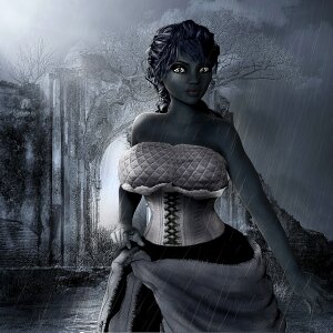 Girl woman dark