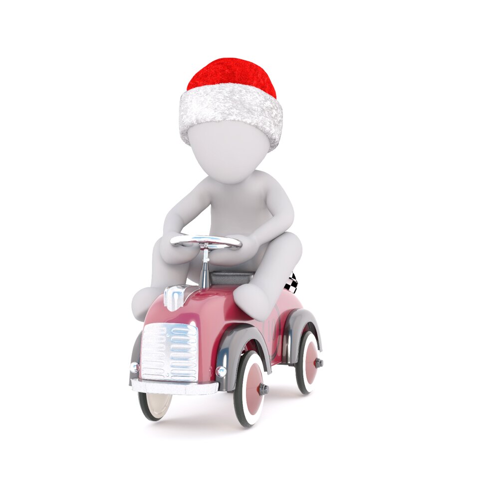 Santa hat 3d model figure