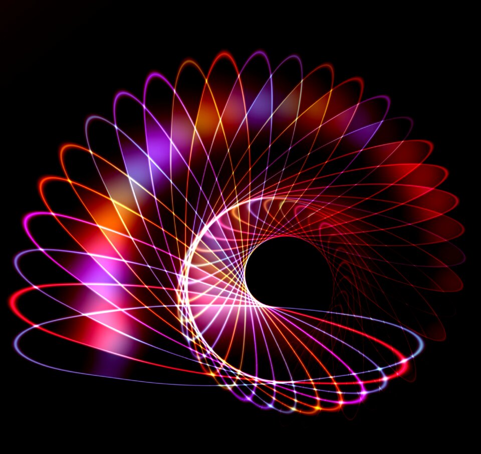 Spiral glow page