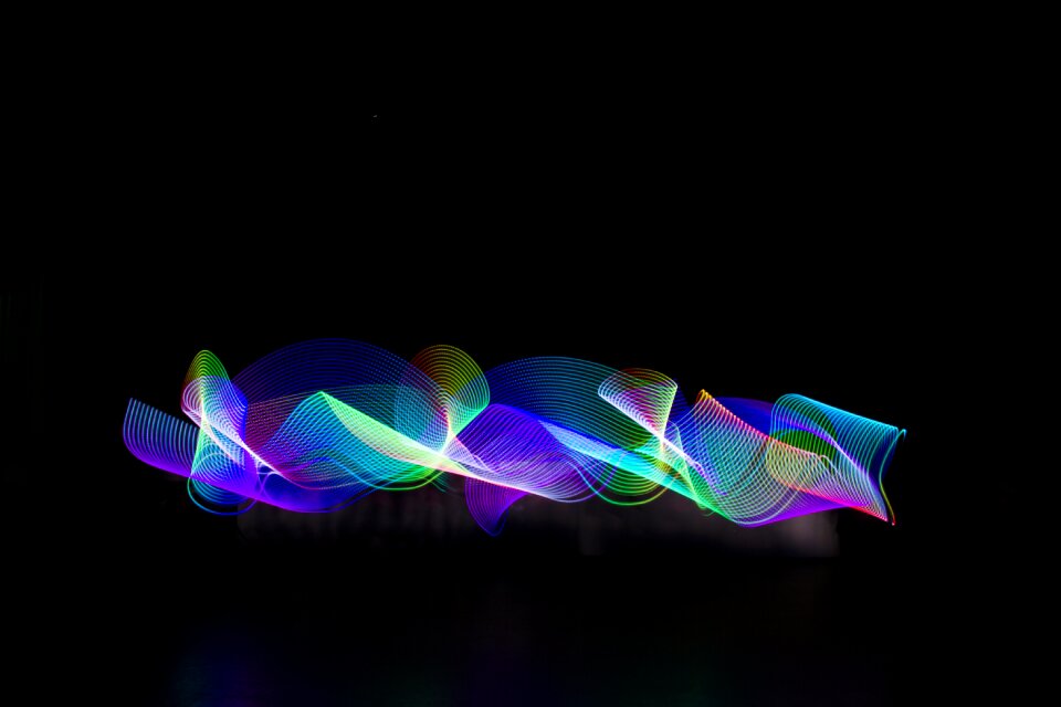 The darkness glow light graffiti