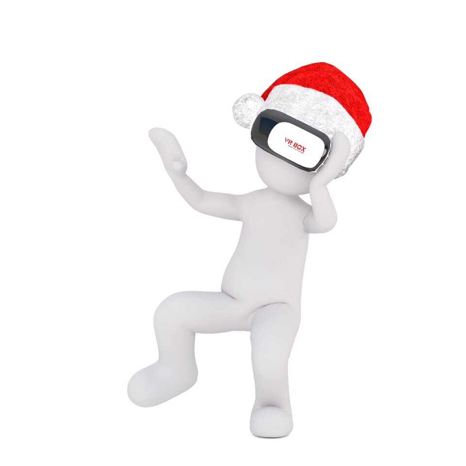 Santa hat 3d model virtual reality