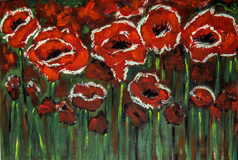 Bright and bold acrylic paint Free illustrations