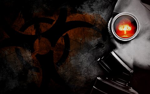 Atom radioactive background