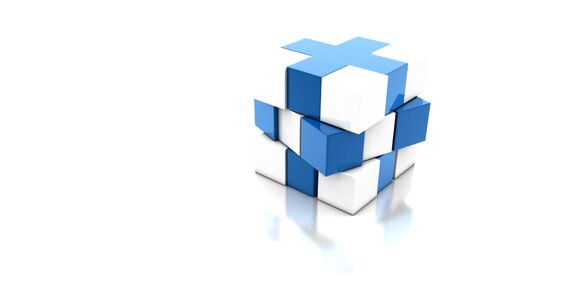 Modern cube shape background image