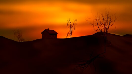 Sunset dusk sky