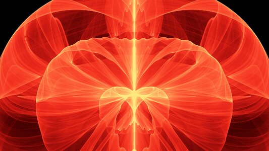 Red curved orange
