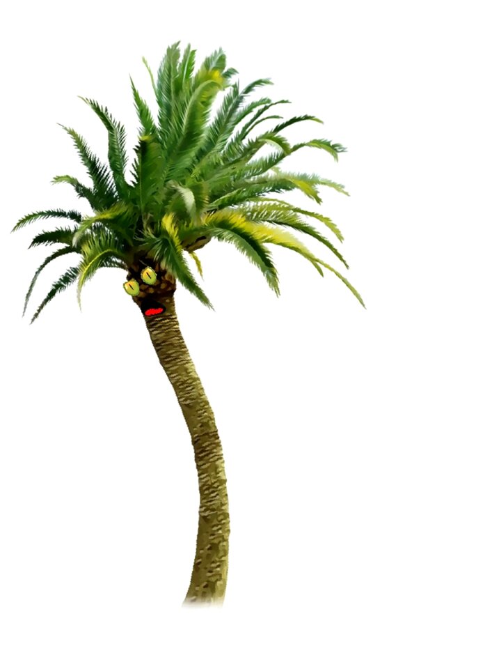 Funny palm green fear
