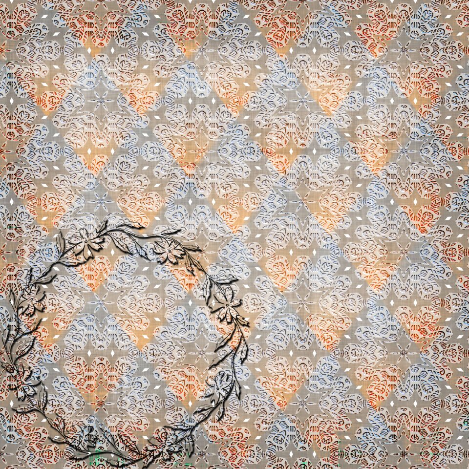 Texture scrapbook floral