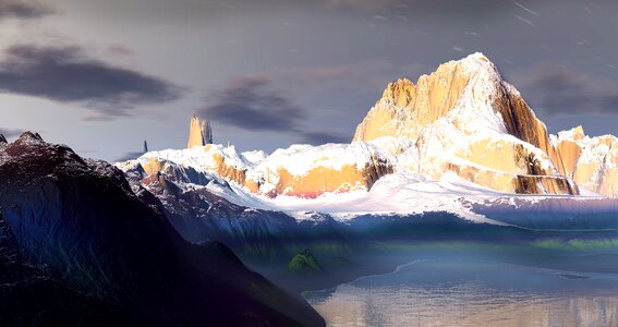 Virtual landscape model sience fiction